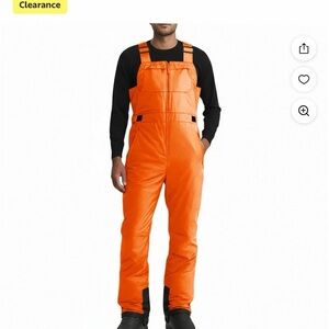 Vibrant Orange Men's Overalls